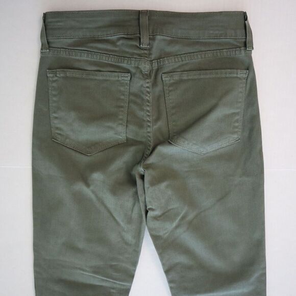 NYDJ Women's Sz 0 Green Marilyn Straight Cotton Blend Ankle Jeans $109 - Picture 3 of 6